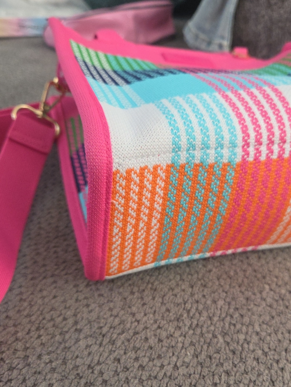 Kate Spade Limited Edition Plaid Knit Crossbody Bag - - Picture 10 of 17